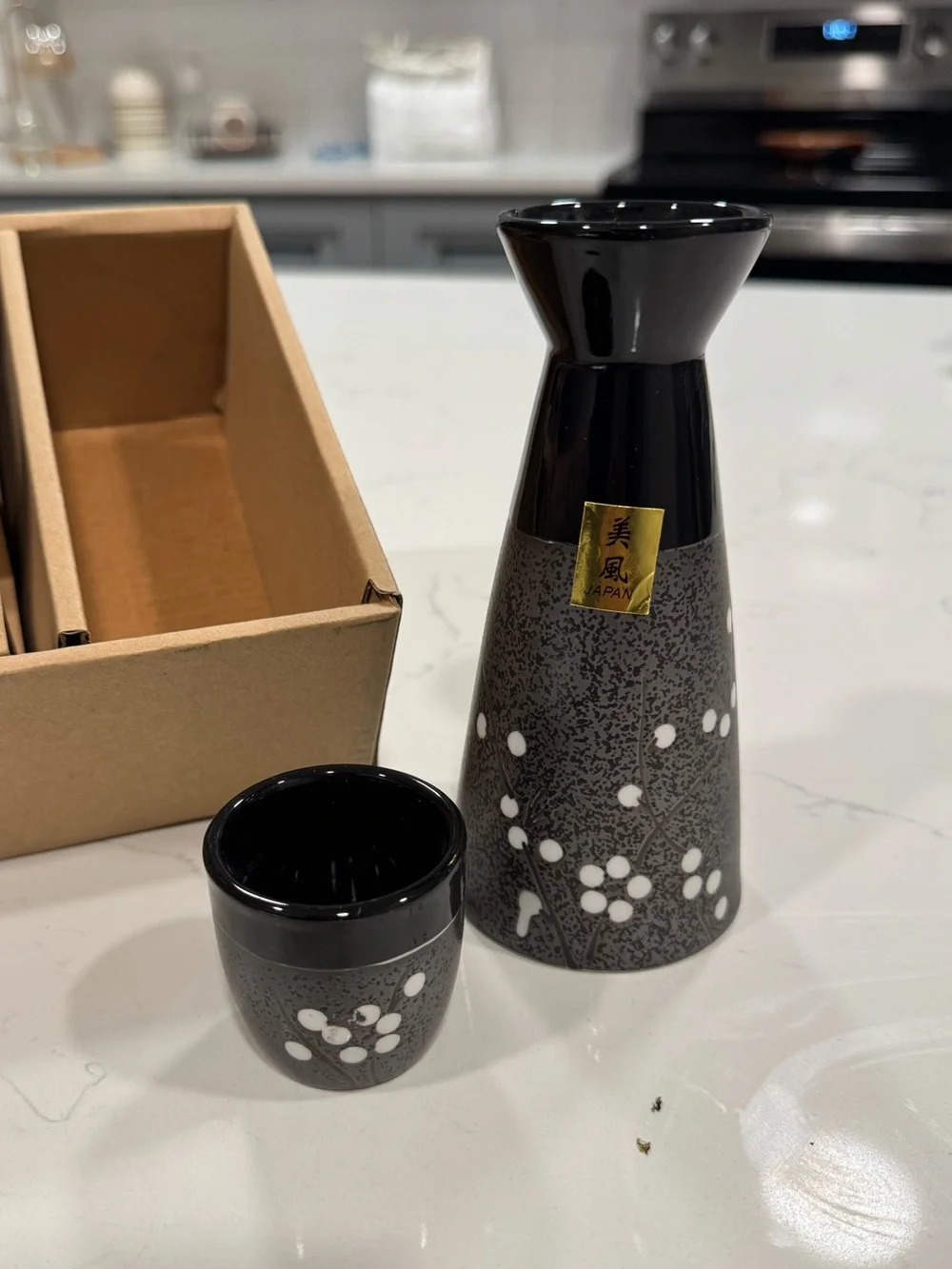 Vintage Japanese Sake Set - 5pc